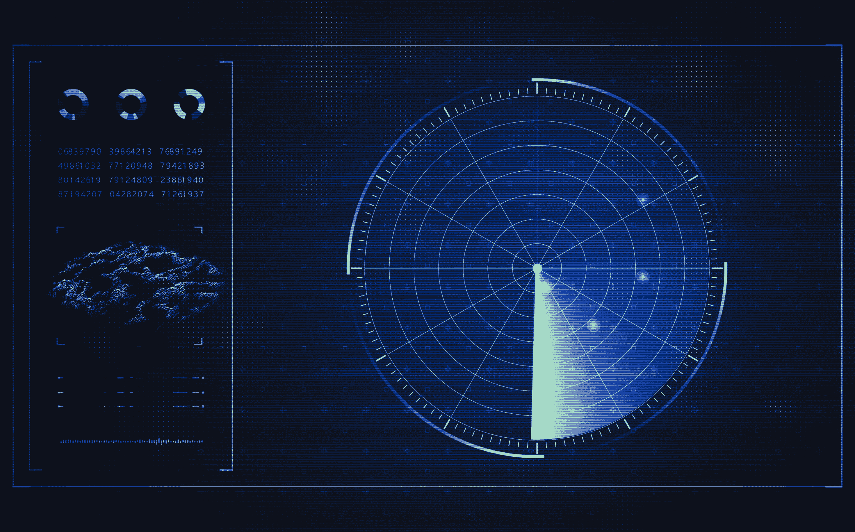 Ship radar and monitoring system display